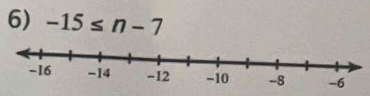 -15≤ n-7