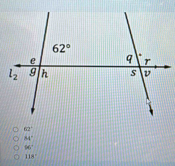 62°
84°
96°
118°