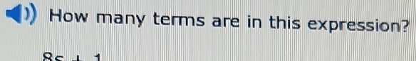 How many terms are in this expression?
8511
