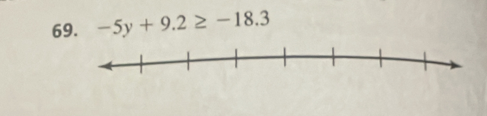 -5y+9.2≥ -18.3