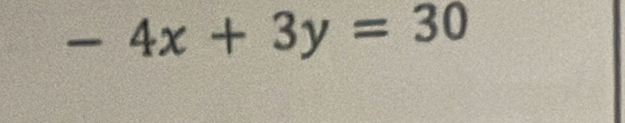 -4x+3y=30