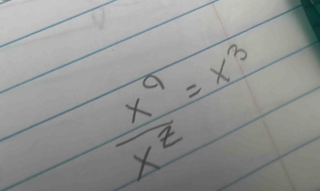  x^9/x^z =x^3