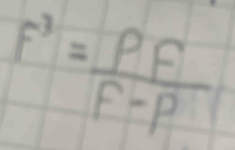 F^3= PF/F-P 