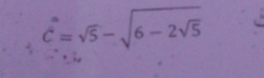 c^(m-)=sqrt(5)-sqrt(6-2sqrt 5)