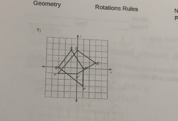 Geometry Rotations Rules
N
P
7)