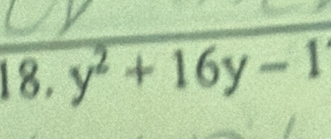 y^2+16y-1