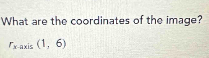 What are the coordinates of the image?
..
[x-ax S (1,6)