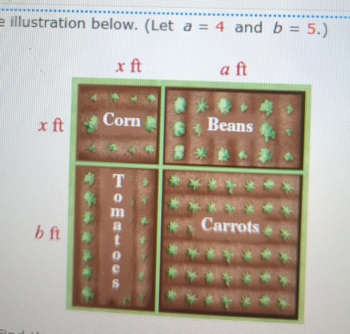 illustration below. (Let a=4 and b=5.