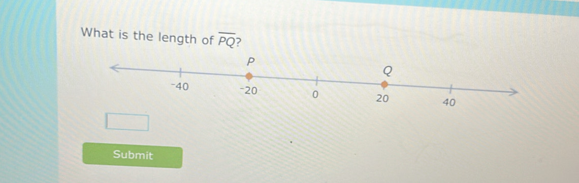 What is the length of overline PQ ? 
Submit