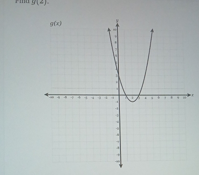 g(2).
x