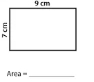 9 cm
5
Area = _