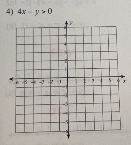 4x-y>0
x