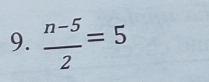  (n-5)/2 =5