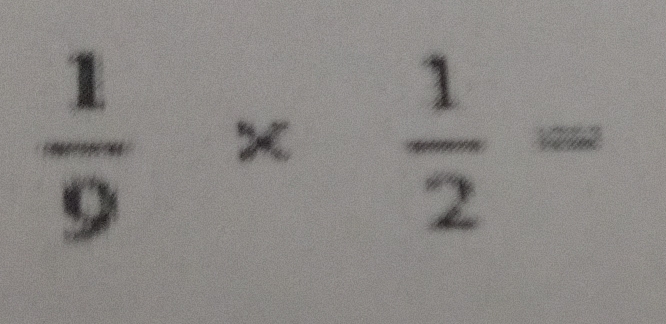  1/9 *  1/2 =