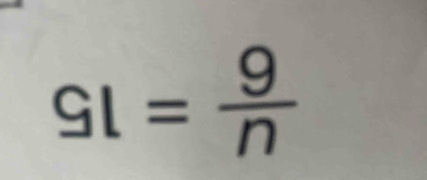 Sl= 9/n 