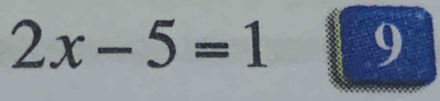 2x-5=19