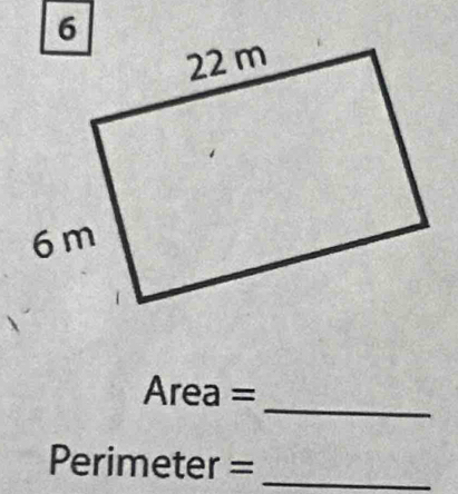 Area =
Perimeter =_ 