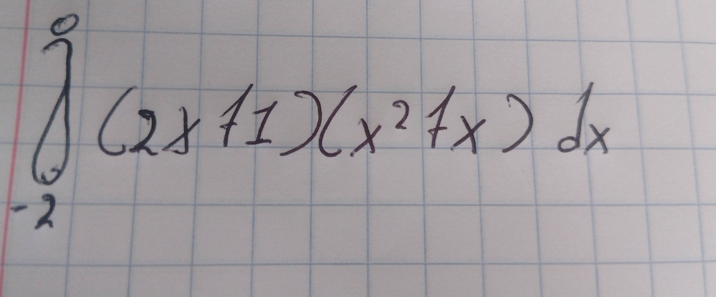 ∈tlimits _(-2)^8(2x+1)(x^2+x)dx