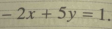 -2x+5y=1
□