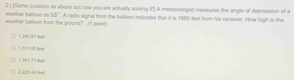 Solved: 2.) [Same question as above but now you are actually solving it ...