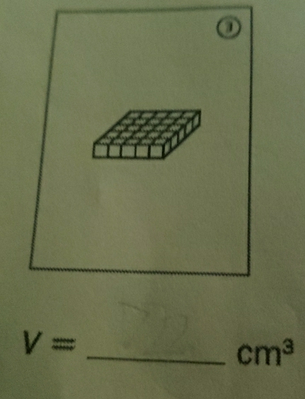 V= _
cm^3