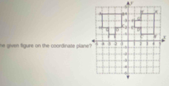 he given figure on the coordinate plane