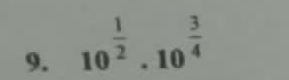 10^(frac 1)2.10^(frac 3)4