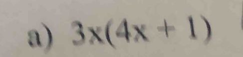 3x(4x+1)