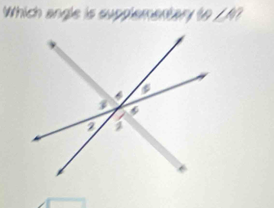 Which angle is supplementary to I