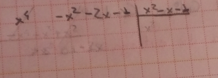 x^4 beginarrayr -x^2-2x-1| (x^2-x-2)/x 