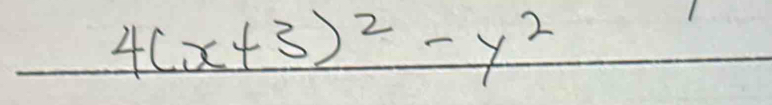 4(x+3)^2-y^2