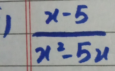  (x-5)/x^2-5x 