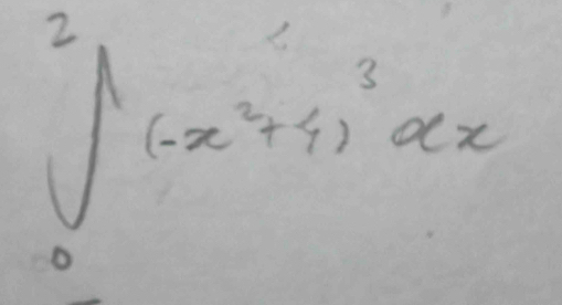 ∈tlimits _0^(2(-x^2)+4)^3dx