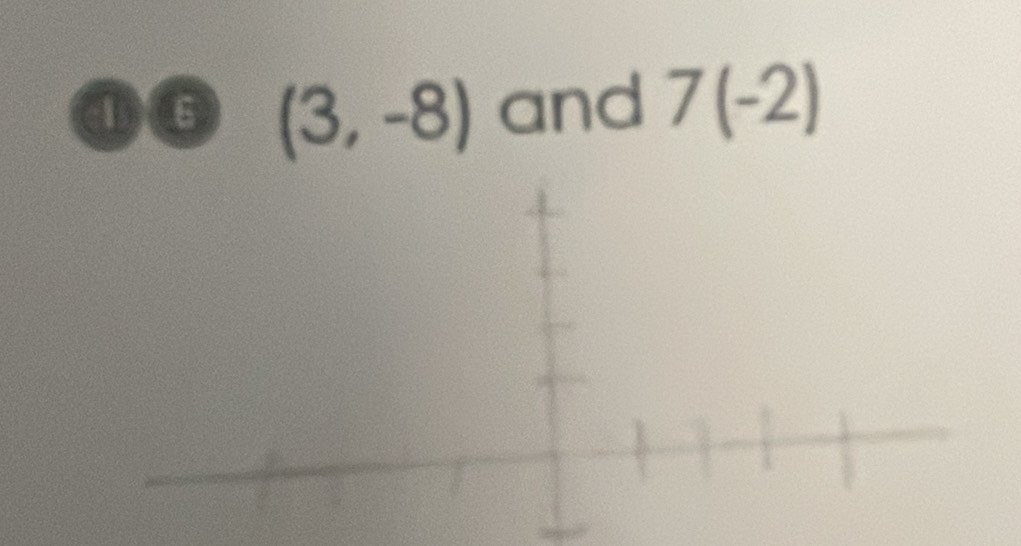 6 (3,-8) and 7(-2)