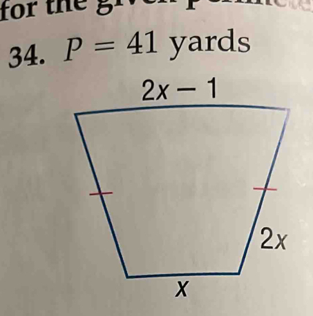 for the gr
34. P=41 yards