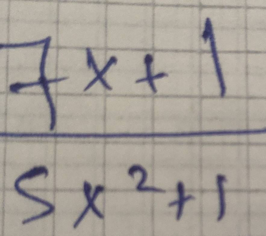  (7x+1)/5x^2+1 