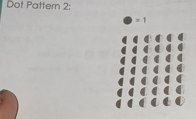 Dot Pattern 2:
=1