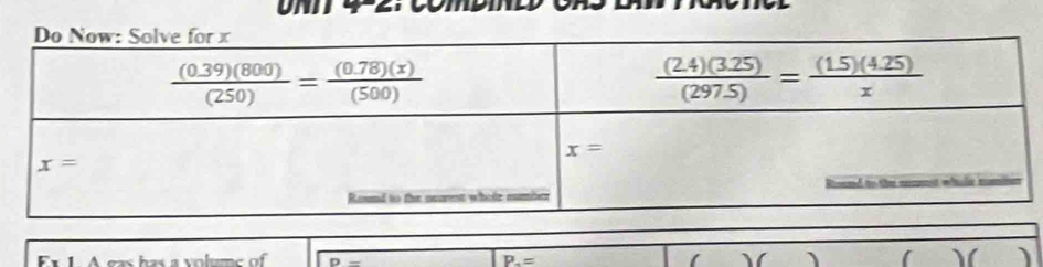 a volume of D= P.=
( )( )