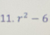 r^2-6