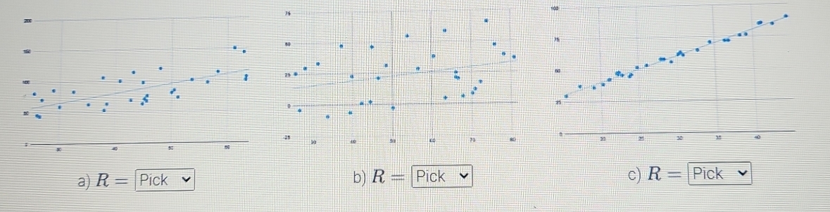 R= Pick b) R= Pick R= Pick