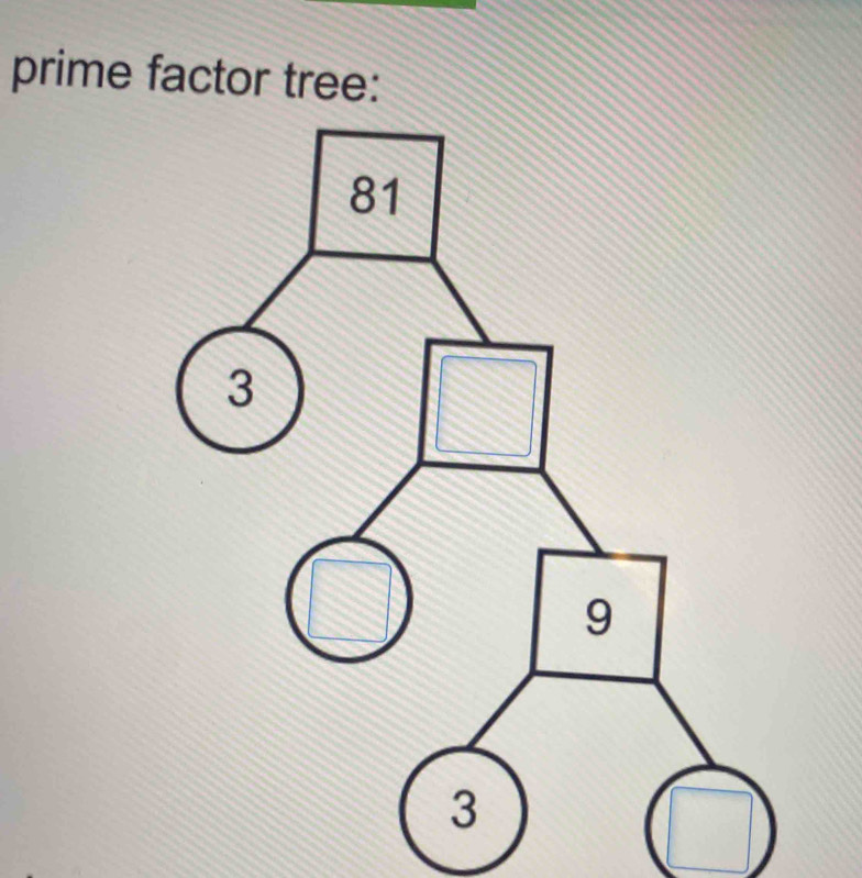 prime factor tree: