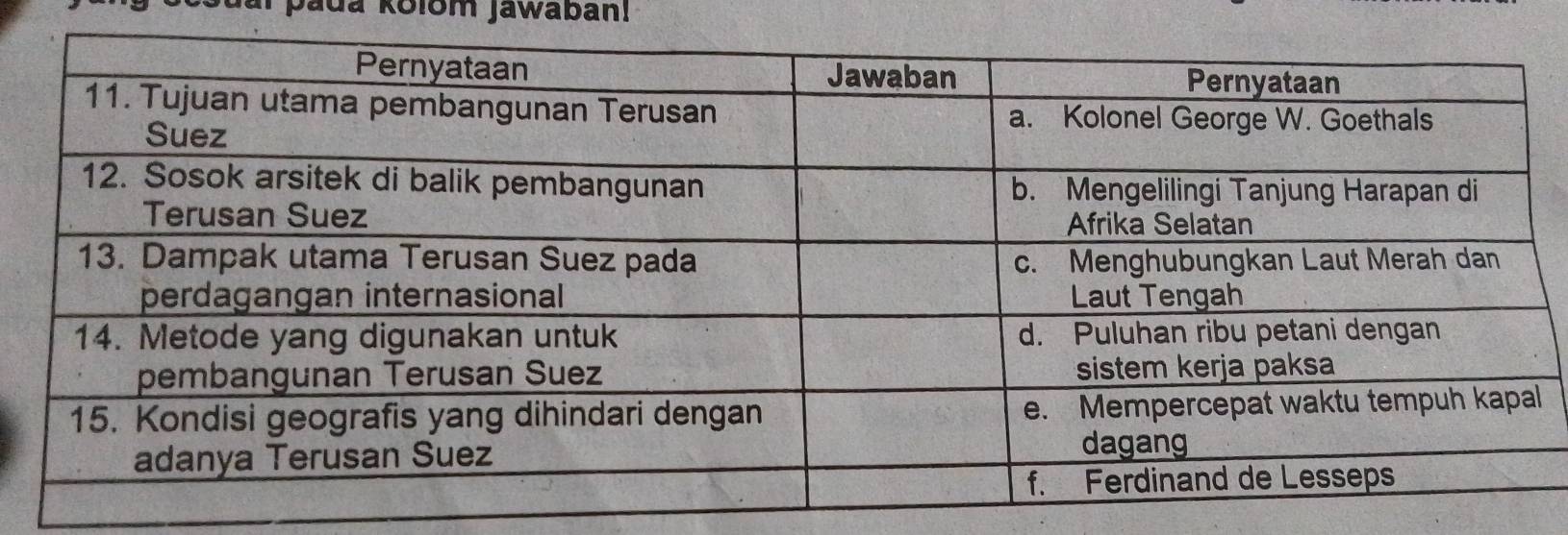 pada kolom Jawaban!