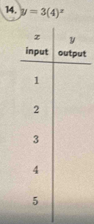 y=3(4)^x
t