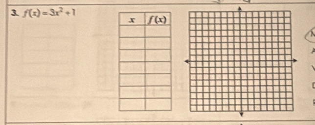 3 f(x)=3x^2+1