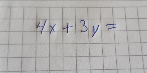 4x+3y=