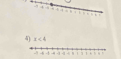 x<4</tex>