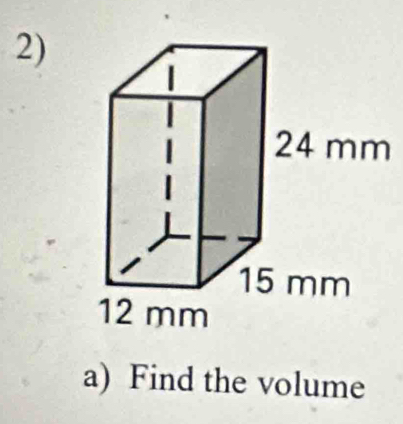 Find the volume