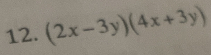 (2x-3y)(4x+3y)