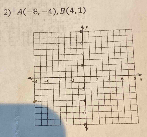 A(-8,-4), B(4,1)
x