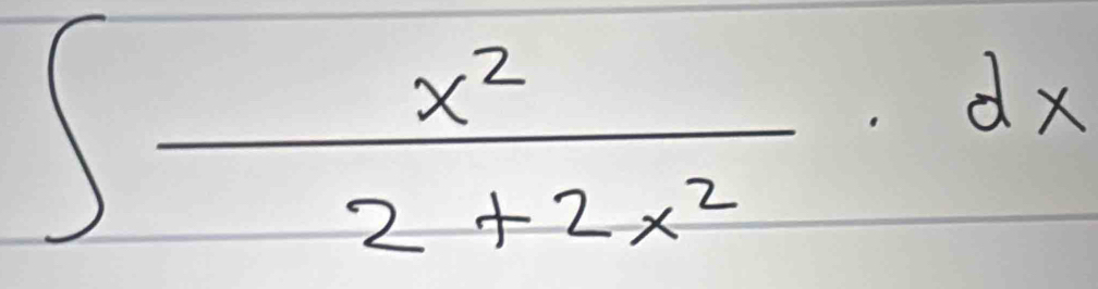 ∈t  x^2/2+2x^2 · dx